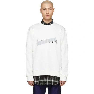 Lanvin Cotton Crew-neck Sweatshirt In White