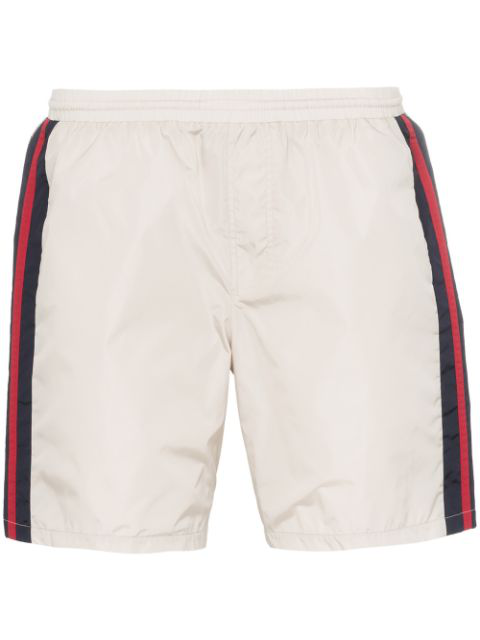 white gucci swim trunks