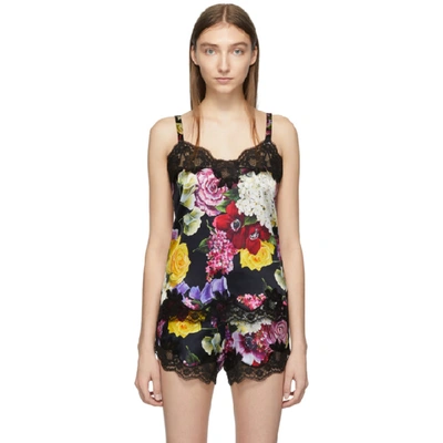 Dolce & Gabbana Dolce And Gabbana Multicolor Floral Camisole In Hnw86 Orten