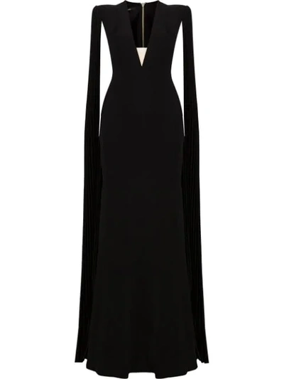 Alex Perry Clemence Long-sleeve Gown - 黑色 In Clemence Black