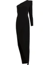 Alex Perry Jolie One-shoulder Dress In Black