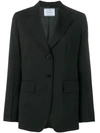 Prada Classic Tailored Blazer In Black