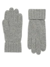 Portolano Women's Cashmere Gloves In Light Heather Grey
