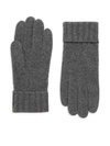 Portolano Women's Cashmere Gloves In Medium Heather Grey