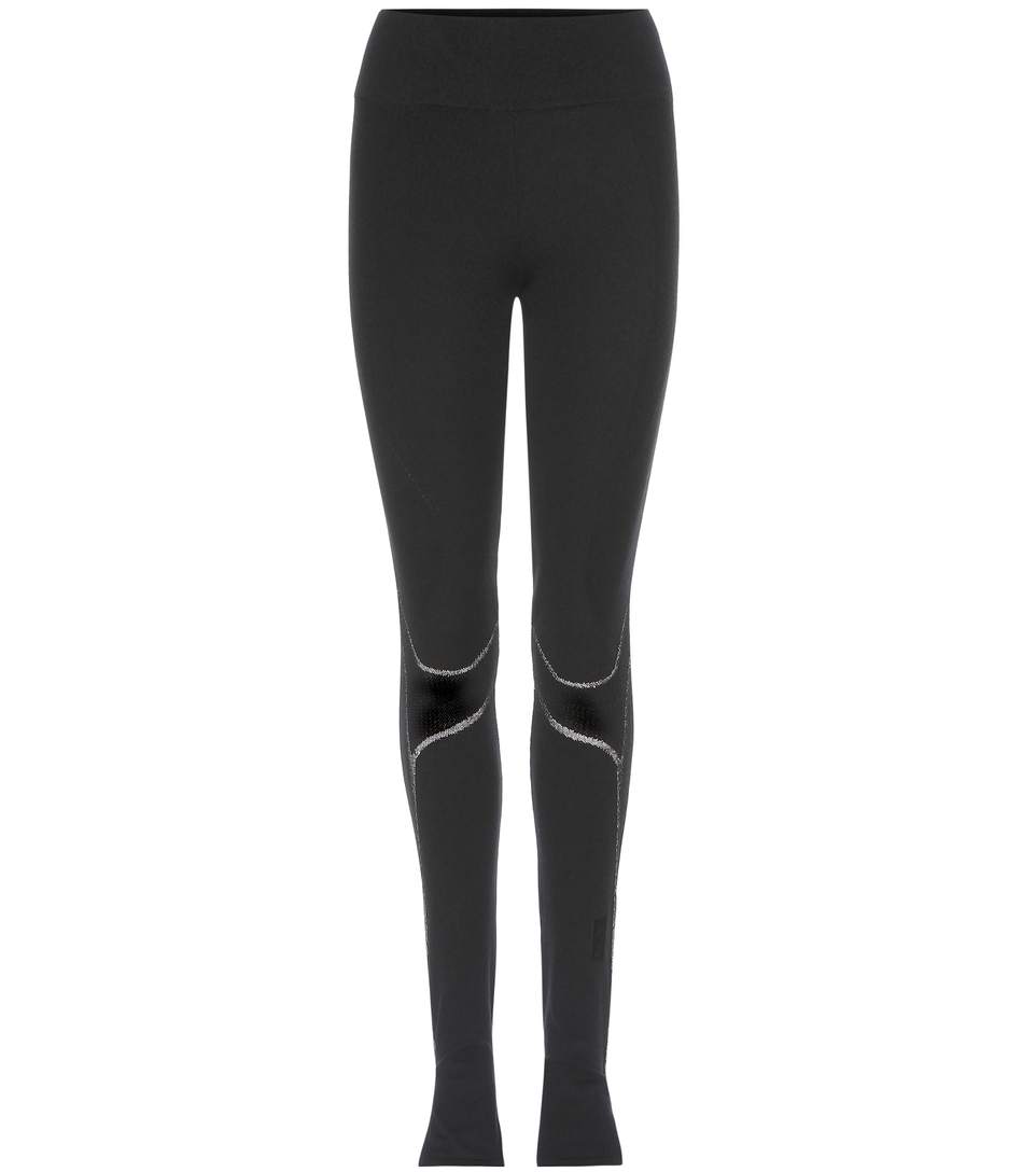 Y-3 Fine Knit Tight Wool-blend Leggings In Black | ModeSens