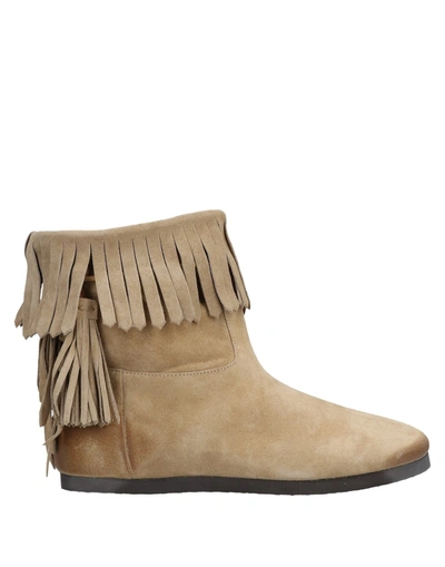 Twinset Ankle Boots In Beige