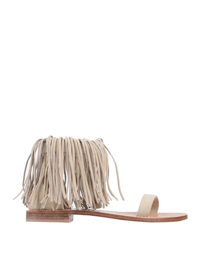 Twinset Sandals In Beige