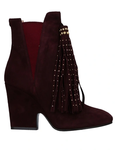 Twinset Ankle Boots In Purple