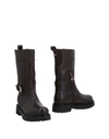 Twinset Knee Boots In Dark Brown