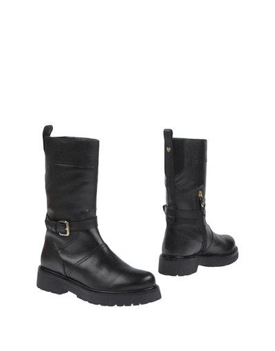 Twinset Knee Boots In Black
