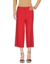 Twinset Cropped Pants In Red