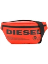 Diesel Gürteltasche Mit Logo-print In Orange