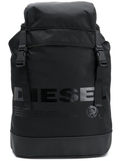 Diesel Monochrome Backpack In Black