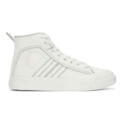 Diesel White S-astico Sneakers In T1015 Star