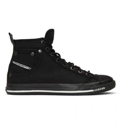 Diesel Black Exposure I Sneakers In T8017 Black