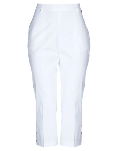 Twinset Cropped Pants In White