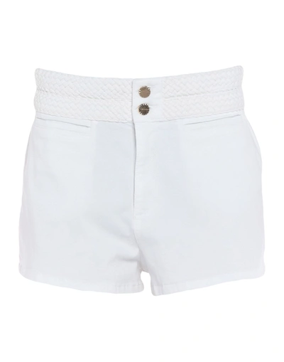 Twinset Woman Shorts & Bermuda Shorts White Size 31 Cotton, Elastane