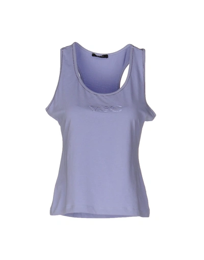 Versace Tank Top In Lilac