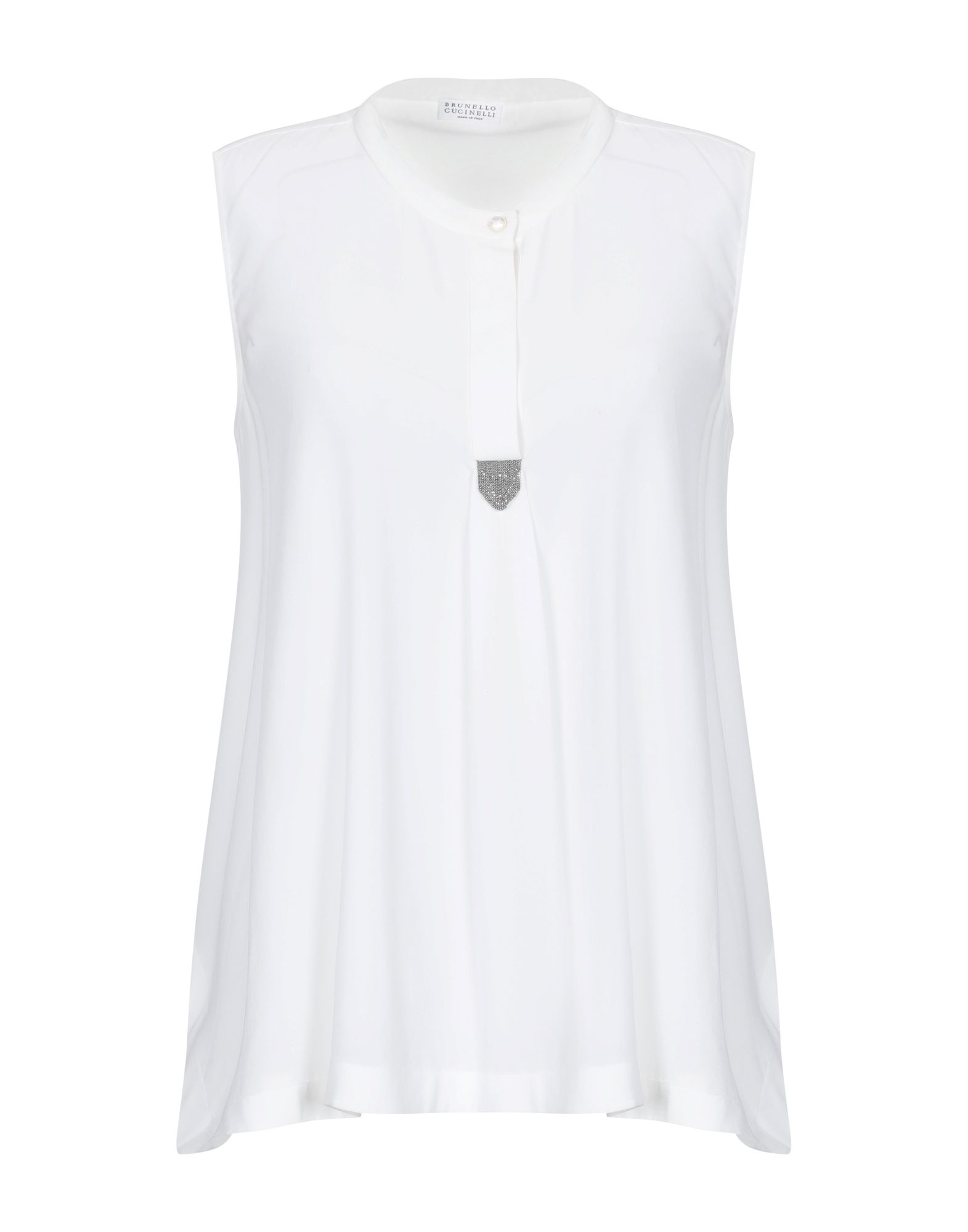 Brunello Cucinelli Tops In Ivory | ModeSens