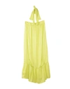 Twinset 3/4 Length Dresses In Acid Green