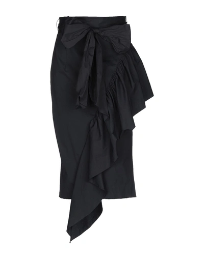 Milly Knee Length Skirt In Black