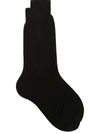 Fashion Clinic Timeless Knitted Ankle Socks In Black