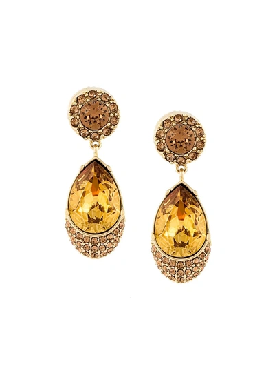Givenchy Tear Drop Earrings - Metallic