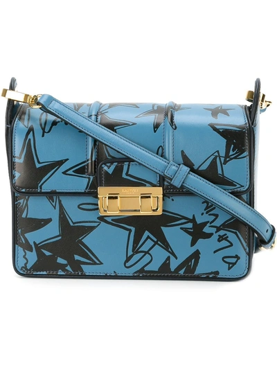 Lanvin 'jiji' Star Print Shoulder Bag In Blue