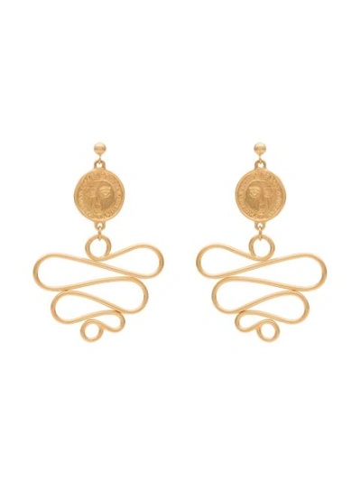 Holly Ryan Gold-plated Picasso Medusa Earrings