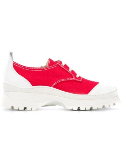 Nicole Saldaã±a Colour Block Trainers In Red