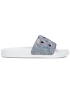 Casadei Pool Flat Slides In Blue