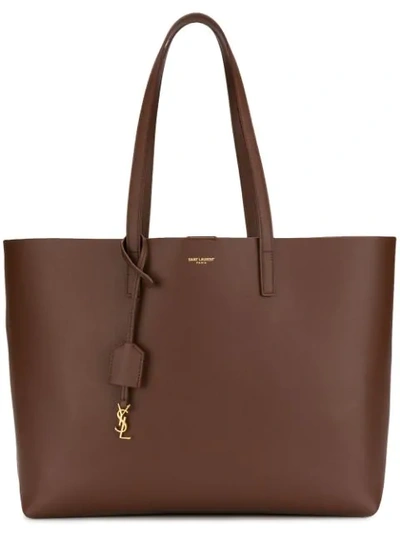 Saint Laurent Large Shopper Tote In Brown