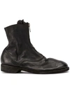 Guidi Zipped Ankle Boots In Black