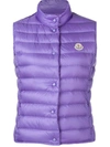 Moncler Snap-button Padded Vest - Purple