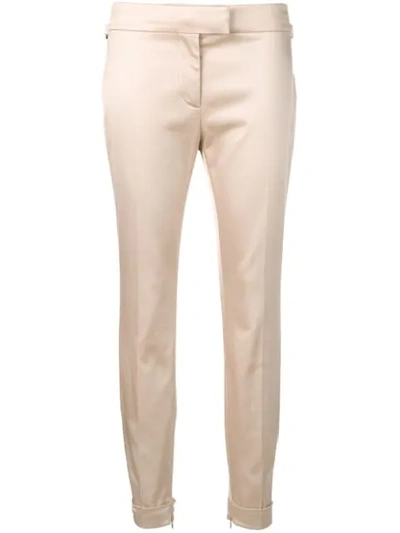 Tom Ford Mid-rise Skinny Trousers In Neutrals