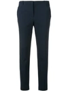 Emporio Armani Classic Slim Trousers In Blue