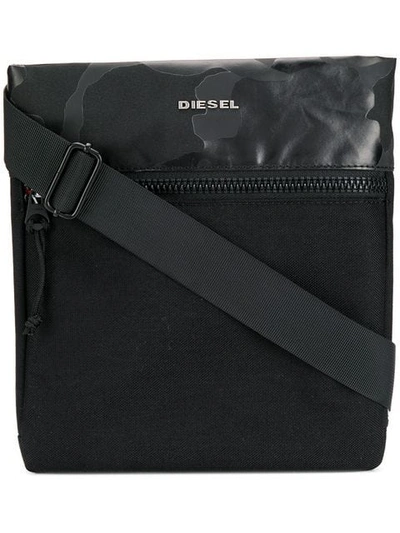 Diesel Medium Messenger Bag In Black