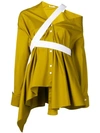 Palmer Harding Deconstructed Asymmetric Skirt In Green
