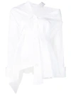 Palmer Harding Deconstructed Asymmetric Shirt In White