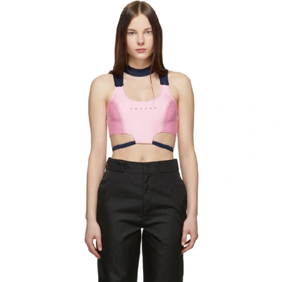 Ambush Logo Tight Top In Sc3 Pink