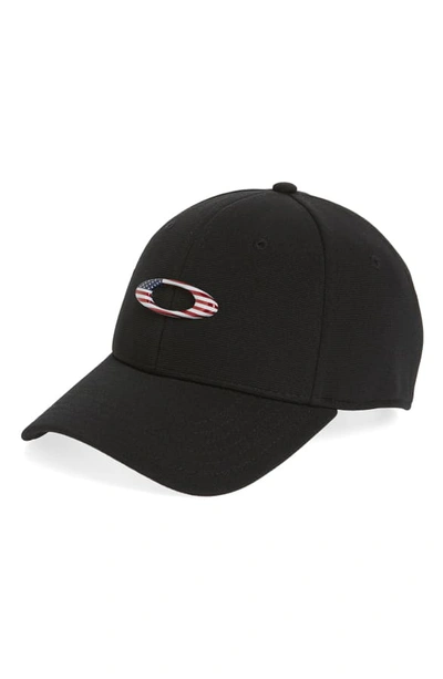 Oakley Tincan Ball Cap In Black/ American Flag