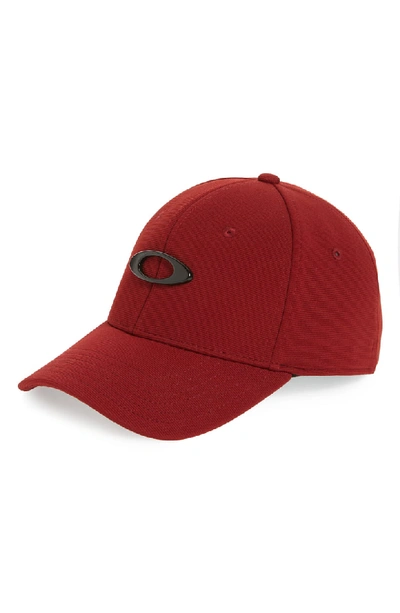 Oakley Tincan Ball Cap In Iron Red