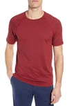 Rhone Reign Performance T-shirt In Cherry Red Heather
