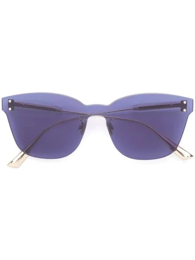 Dior Square Frame Sunglasses In Blue