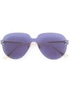 Dior Oversized Sunglasses In Blue