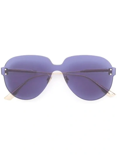 Dior Oversized Sunglasses In Blue