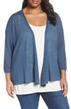 Nic + Zoe 4-way Convertible Cardigan In Indigo Sea