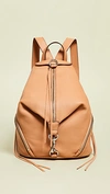 Rebecca Minkoff Convertible Mini Julian Backpack In Honey