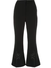 Stella Mccartney Alissa Embroidered Trousers - Black