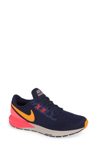 Nike Air Zoom Structure 22 Sneaker In Blackened Blue/orange/crimson |  ModeSens